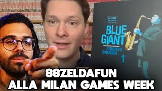 DARIO MOCCIA reagisce A 88ZELDAFUN ALLA MILANO GAMES WEEK [upl. by Almeria]