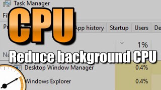 How to reduce high Windows background CPU [upl. by Mairem]