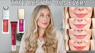 The Best Lip Oils Ive Ever Tried Dior Lip Oil Clarins Lip Oil Merit Beauty Lip Oil amp More [upl. by Yelnek]