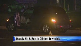 Police seek driving in deadly Clinton Township hitandrun [upl. by Lacym745]