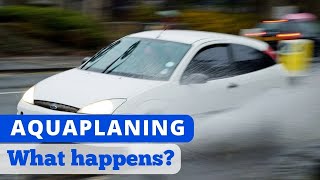 Aquaplaning real footage How to stay safe [upl. by Haziza]