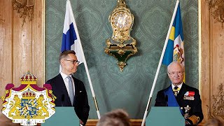 HM Konungens pressuttalande i samband med statsbesök från Republiken Finland [upl. by Narual]