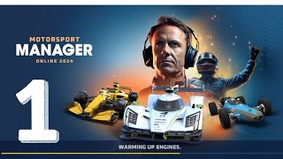 Motorsport manager 2024 Game Gameplay Walkthrough part 1 Ios Android [upl. by Emmalee]