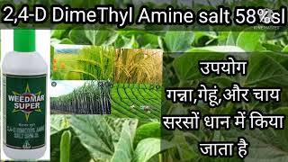 weedmar super 2 4 Dimethyl amine salt 58 sl आइये जानते हैं इसका क्या परिणाम देखने को मिलता है [upl. by Accemahs981]