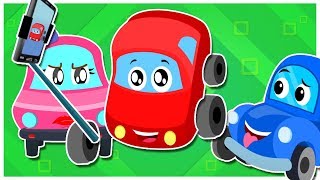 Selfie Song  Little Red Car  Cartoon Video For Toddlers [upl. by Okin302]