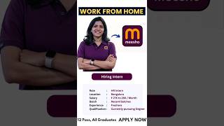 Meesho Direct Joining Work 🔥 Salary 35000 🚀 Meesho Work From Home Jobs 2024 job shorts meesho [upl. by Odlanra]