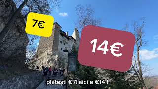 La Bran e 14 euro intrarea La Contele de Monte Cristo e 7 🤪 [upl. by Kirat]