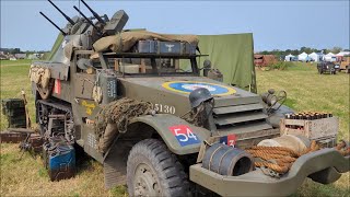 M16 Multiple Motor Gun Carriage Piccadilly Lily close up at the White Horse Military Show 2024 [upl. by Lewes27]