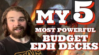 5 Super Powerful Budget EDH Decks [upl. by Sisxela]