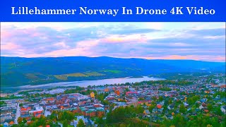 Lillehammer Norway In Drone 4K Video Lillehammer Norway Drone [upl. by Wertz]