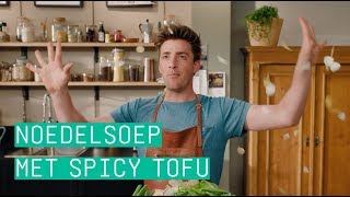 24Kitchen  Hugo’s noedelsoep met spicy tofu en paddenstoelen  Wat Eten We Vandaag  Afl 170 [upl. by Alraep]