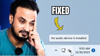 How to Fix NO AUDIO Device Installed in Windows 1011 NEW  No Output Device Found [upl. by Faxen284]