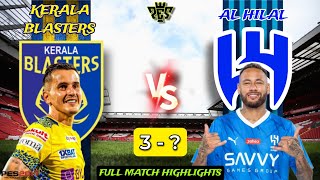 Kerala Blasters vs Al Hilal Full Match Highlights Pes 2017  KBFC isl patch pes 17 [upl. by Millard865]