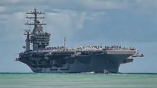 USS Nimitz  VIP Tour amp Flight Deck Action [upl. by Enyedy]