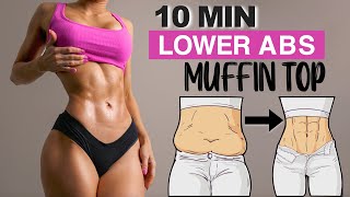 Intense LOWER ABS Workout  Reduce Muffin Top amp Belly Fat NATURALLY No Equipment At Home [upl. by Cayla]