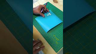 Making stencils for custom shoe painting [upl. by Frederick]