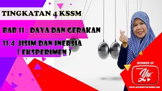 INERSIA EKSPERIMEN  SAINS TINGKATAN 4 KSSM  FIZIK TINGKATAN 4 KSSM [upl. by Eneleahcim]