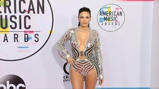 Bleona Qereti 2017 American Music Awards Red Carpet [upl. by Orecul]