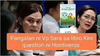 359USAP TAYO 10M BUDGET SA LIBRO NI VP QUESTIONABLE Hontiveros said [upl. by Senhauser]