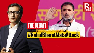 Arnabs Debate BJP Slams Rahul Gandhi Over Bharat Mata Remark Calls Him A Puppet Of Soros [upl. by Anivid]