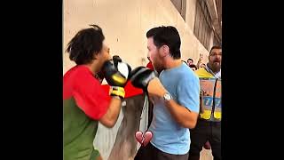 ishowspeed vs messi boxing fight 🤣🤣🤣 trending ishowspeed1v1funnyvideo messi shorts [upl. by Chassin]