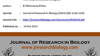 Efficient methods for fast producible CPhycocyanin from Thermosynechococcus elongatus [upl. by Audi409]