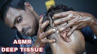 Deep Tissue Head Massage With Lots Of Oil  Neck Crack  ASMR Head And Neck Massage By Strong Hand [upl. by Fronniah]