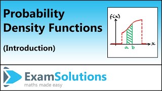 Probability Density Functions pdf  ExamSolutions [upl. by Schnurr409]