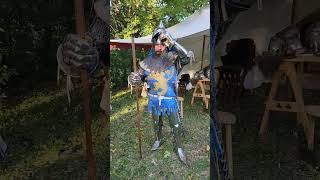 Finally the 1380s full kit complete knightarmor armoring 14thcenturyknightarmor knight [upl. by Otreblon]