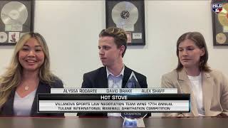 Villanova sports law team joins Hot Stove [upl. by Ednew]