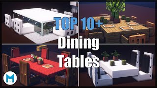 ⚒️ Minecraft  10 Dining Table Build Hacks amp Ideas [upl. by Esiahc10]