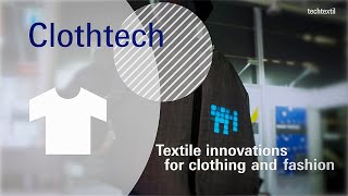 Techtextil  Application areas Clothtech [upl. by Shellie]