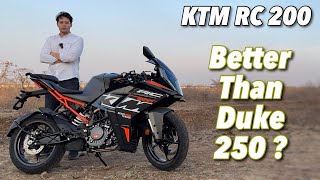 2024 KTM RC 200 Review  Better Than KTM Duke 250 [upl. by Clauddetta998]