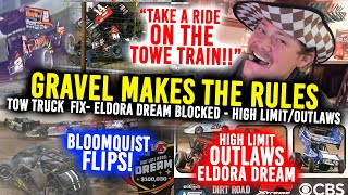 TOWE TRAIN David Gravel tow truck drama solved Eldora Dream  Rudeen Race amp more [upl. by Ahsirek]