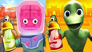 Subway Surfers Hollywood 2024 Glorgalax vs Green Alien Run Gameplay HD [upl. by Fesoj]