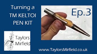 Making a TM Keltoi Pen Kit  Turn Between Centre pen turning  TaylorsMirfieldcouk [upl. by Rosina]