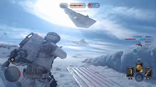 Imperial Star Destroyer Crashing on Hoth in STAR WARS Battlefront [upl. by Hsina]