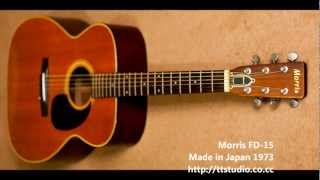 Morris FD15 Acoustic Guitar  Studio Test [upl. by Hares]