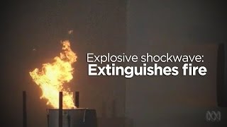 Explosive shockwave Firefighting breakthrough [upl. by Dnalyram918]