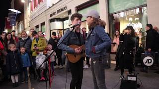 Allie Sherlock raps during Girls Like You with Padraig Cahill Maroon 5 [upl. by Ayirp993]