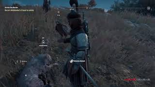 AC Odyssey Across the Border Glitch how to fix the stuck escortee [upl. by Lana]