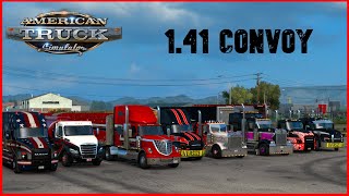 141 Convoy amp Trucking  American Truck Simulator SCSMP [upl. by Dawson]