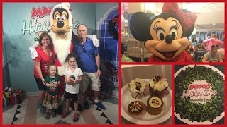 Disney World Holiday Trip  Minnies Holiday Dine Dinner  beingmommywithstyle [upl. by Elleina]