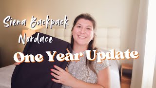 Nordace Siena Backpack UPDATED REVIEW  1 Year Later [upl. by Aramoy]