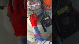 Cathodic Protection System installation Isulation Flange testing with RF tester [upl. by Nuahs]