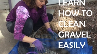 How to Clean Dirt Leaves and Pine Needles Out of Decorative Gravel and Landscape Rocks [upl. by Ayot]