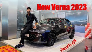 New Hyundai Verna 2023  Verna 2023 1st look  verna sxo Top Model 15 Turbo  Nandu Yadav [upl. by Crescentia]