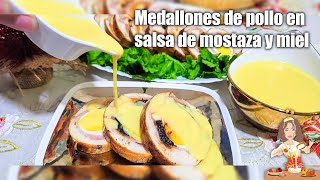 La cena perfecta sí existe MEDALLONES DE POLLO SIN HORNO EN SALSA DE MOSTAZA Y MIEL [upl. by Lede]