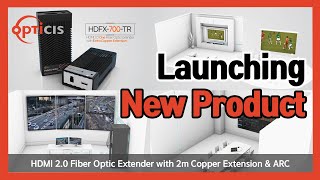 HDFX700TR 4K HDMI 20 One Fiber Optic Extender with Full ARC and 2m Copper Extension [upl. by Ozkum]