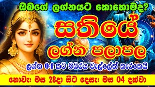 Sathiye Lagna Palapala  28th November to 04nd December 2024  Weekly Horoscope  Ape Lagnaya [upl. by Oynotna]